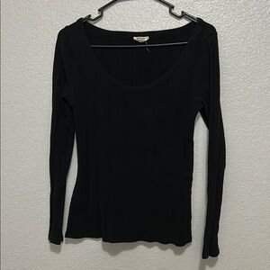 Black Long Sleeve Women's Top